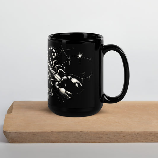 Intense Scorpio Black Glossy Mug