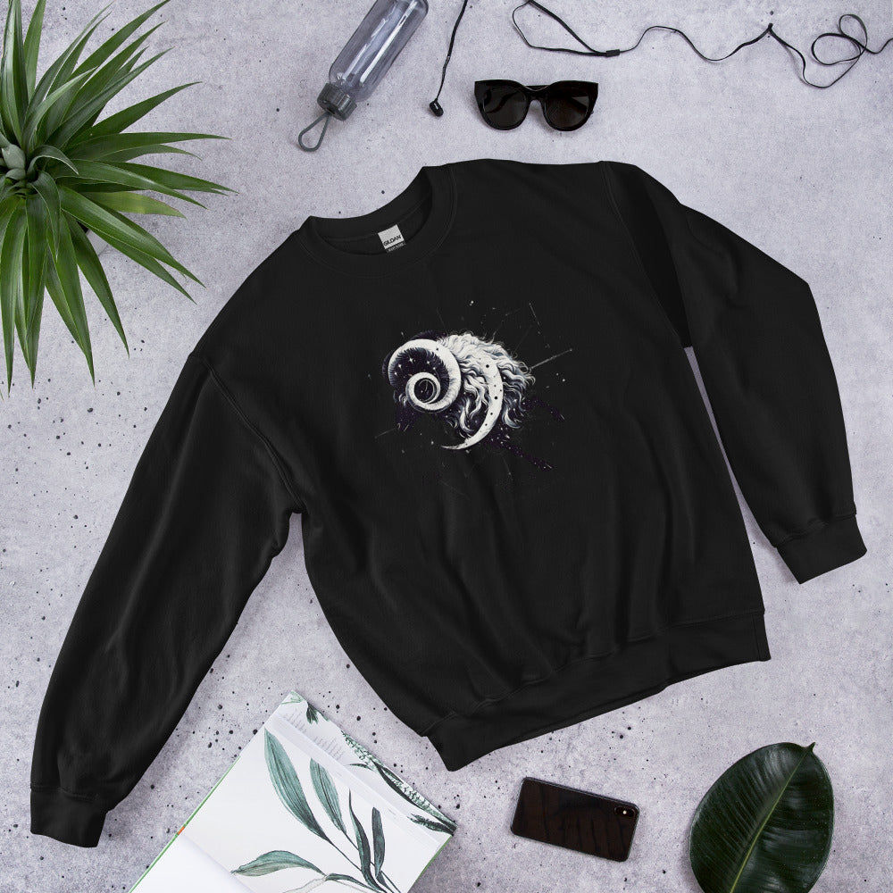 Aries Spiral Galaxy Unisex Sweatshirt