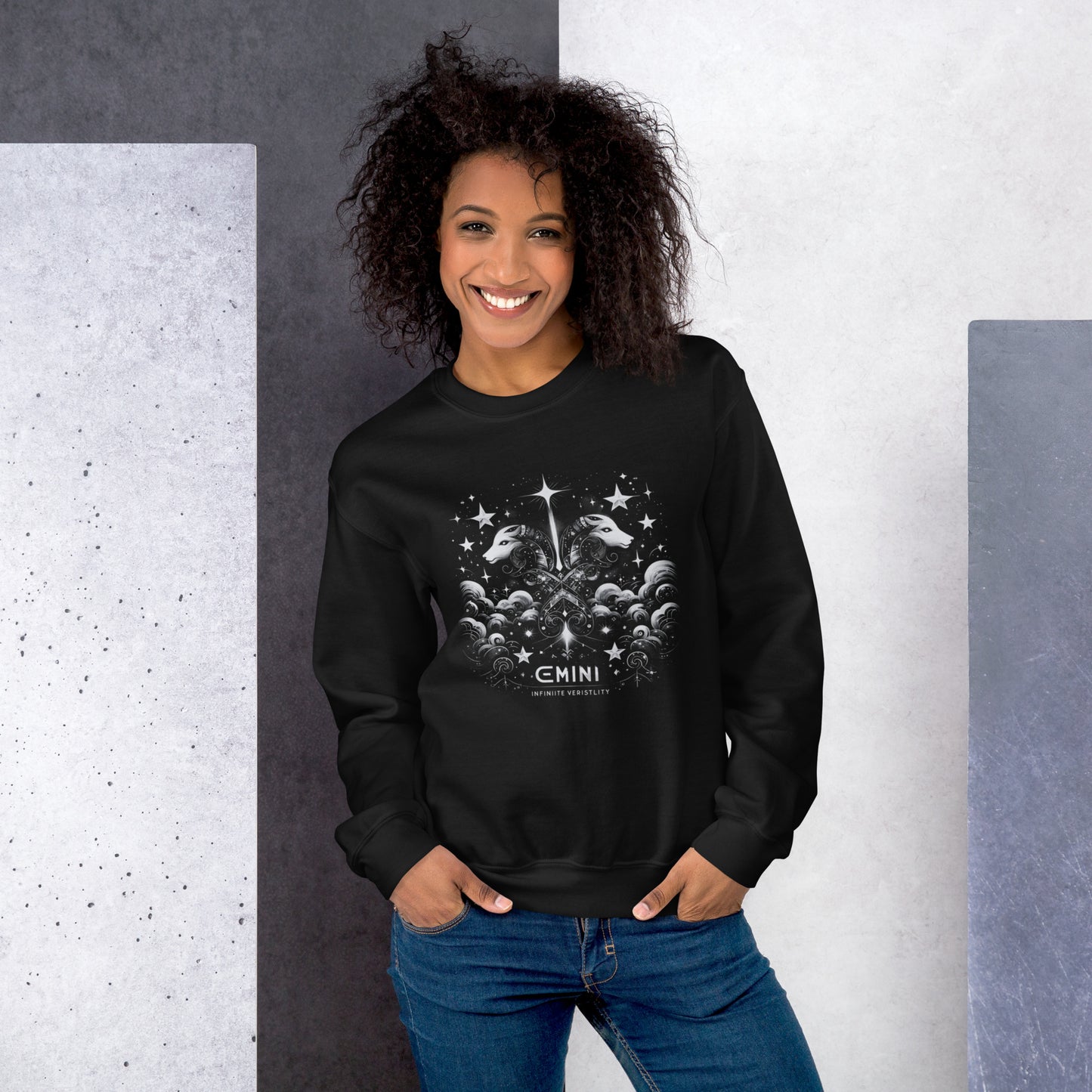 Gemini Cosmic Twins Unisex Sweatshirt