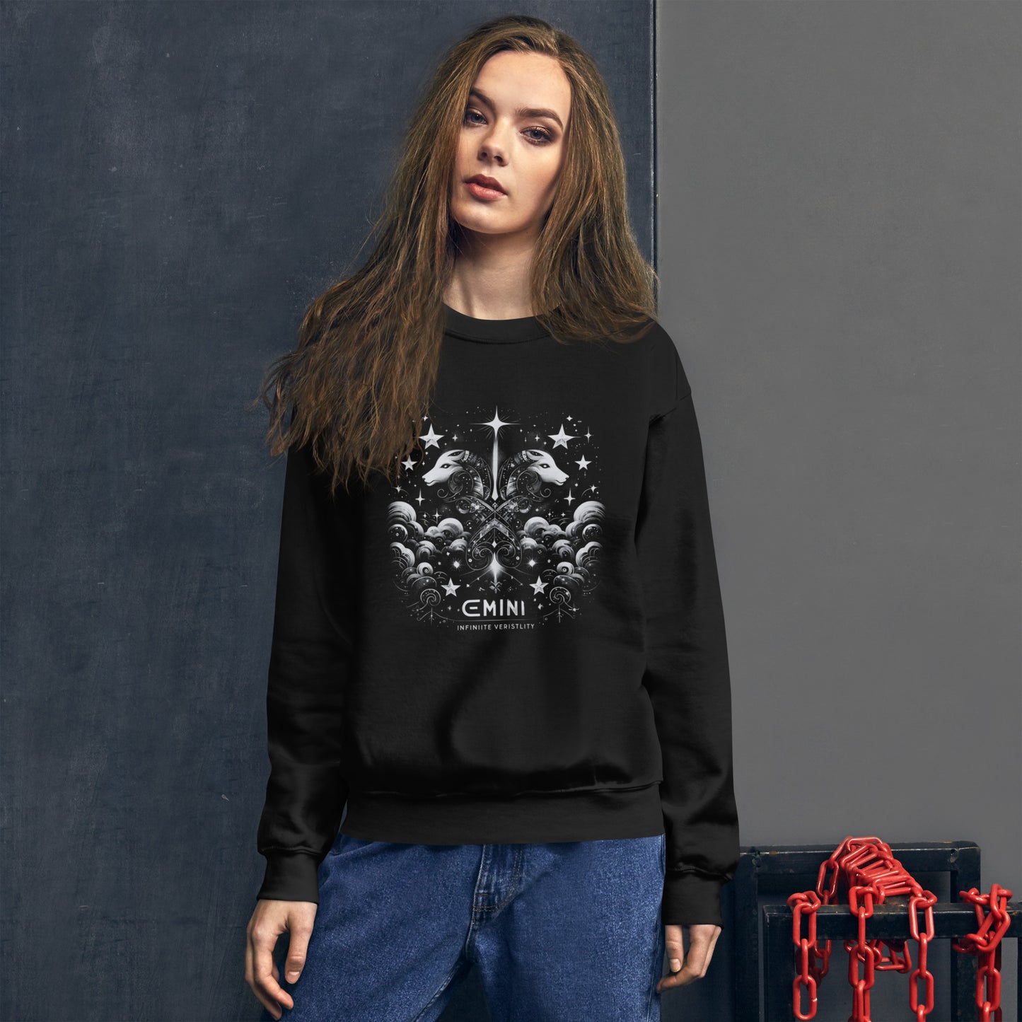 Gemini Cosmic Twins Unisex Sweatshirt