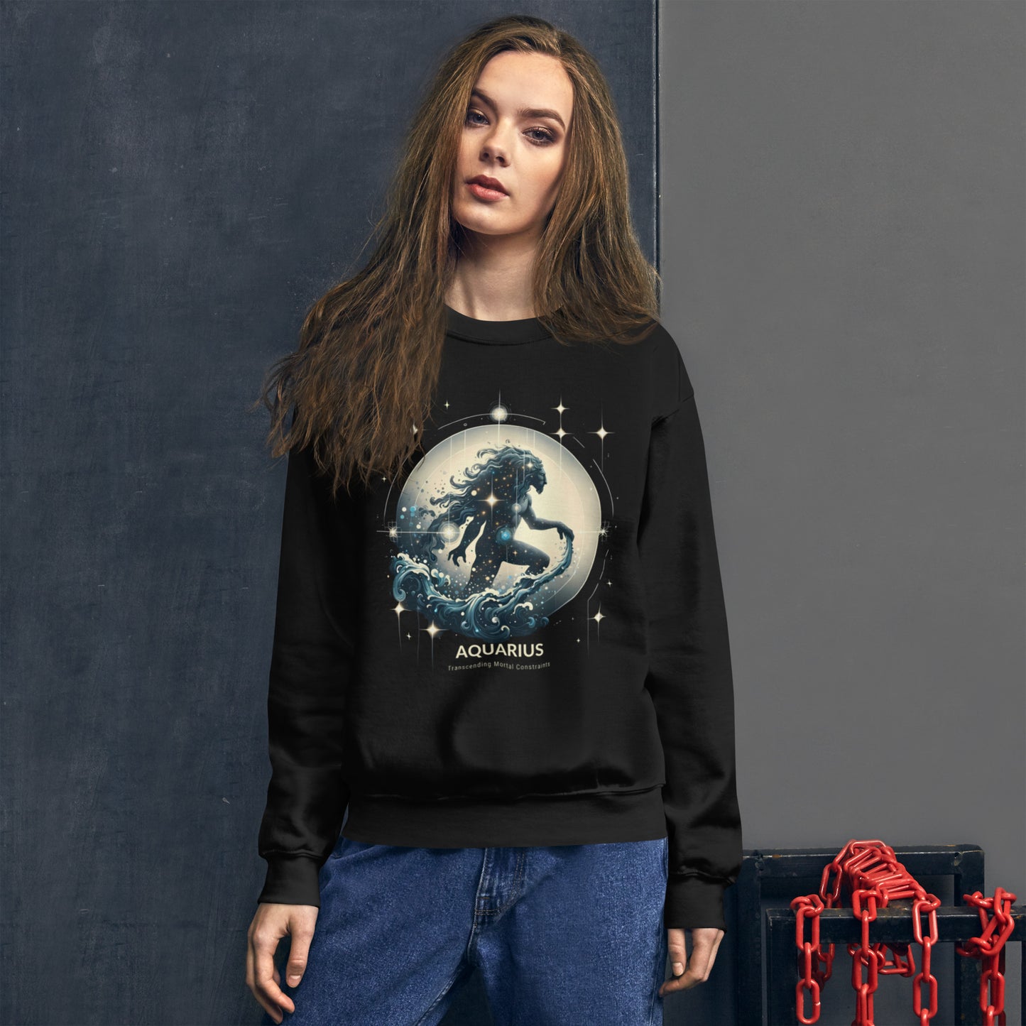 Aquarius Lunar Breeze Unisex Sweatshirt