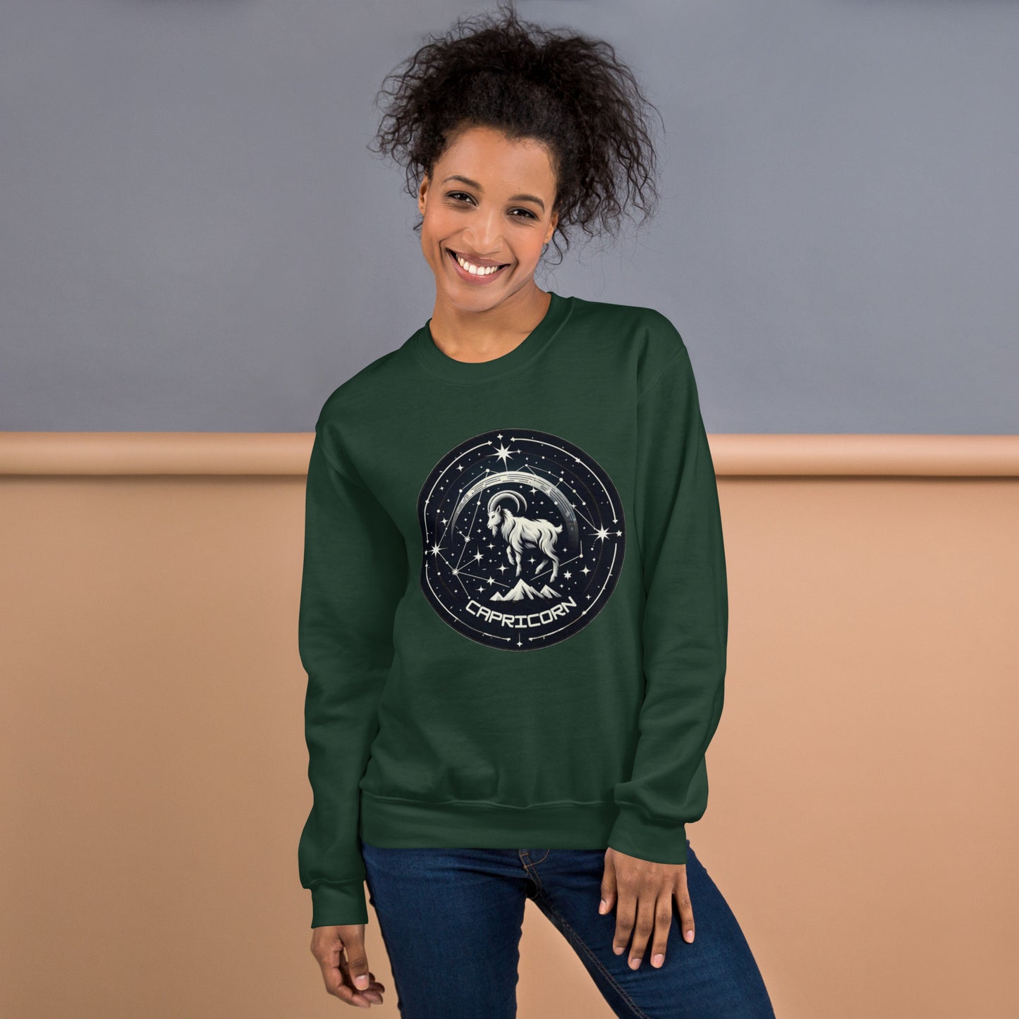 Capricorn Zodiac Wheel Unisex Sweatshirt