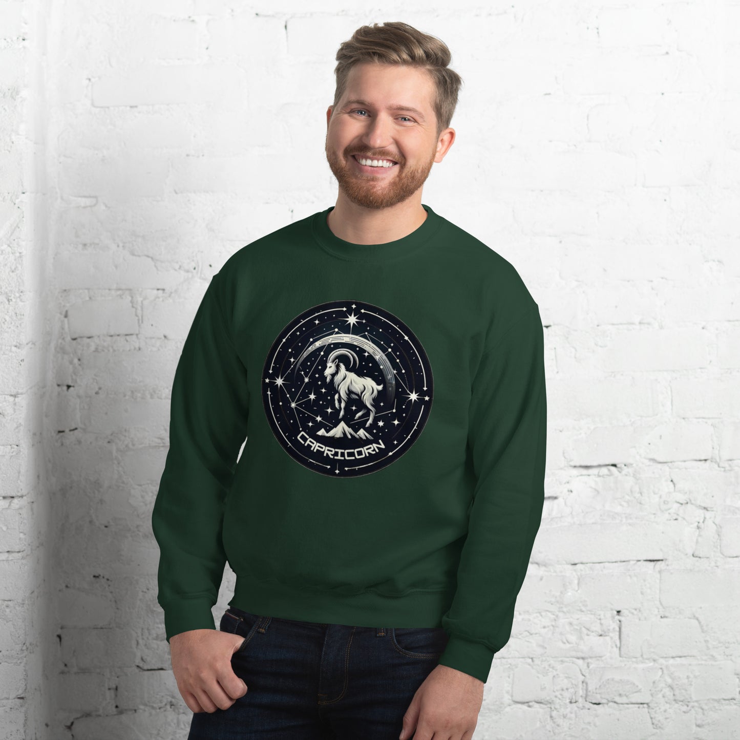 Capricorn Zodiac Wheel Unisex Sweatshirt