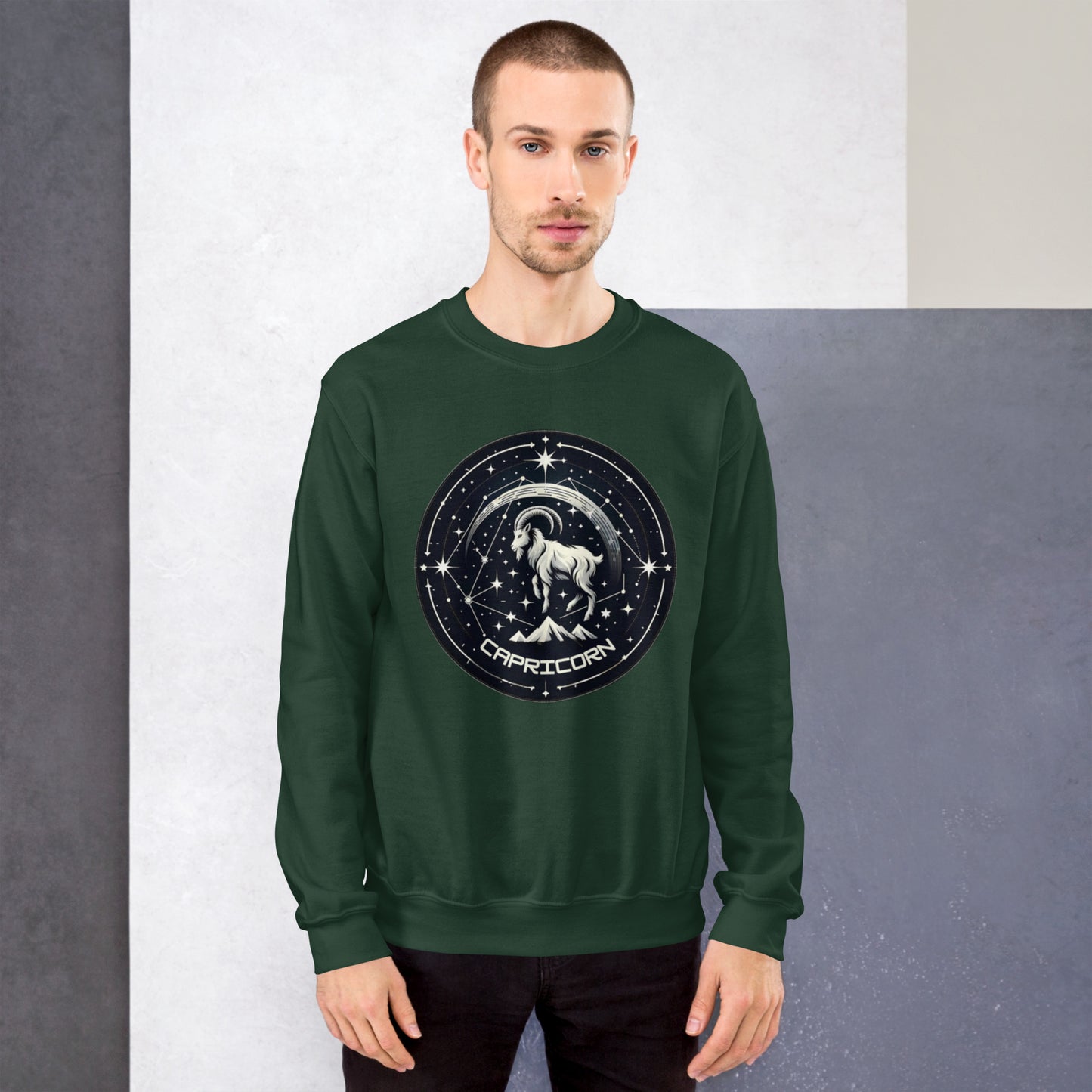 Capricorn Zodiac Wheel Unisex Sweatshirt