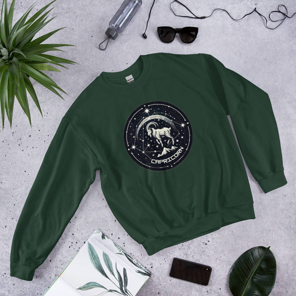 Capricorn Zodiac Wheel Unisex Sweatshirt