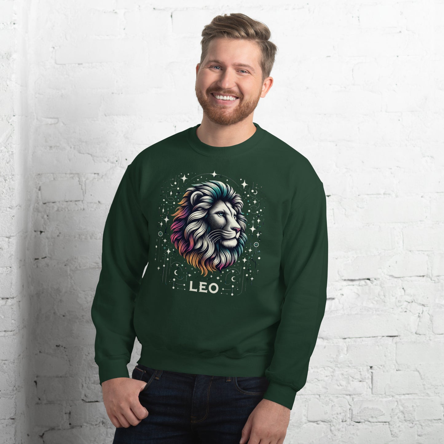 Leo Cosmic Mane Unisex Sweatshirt