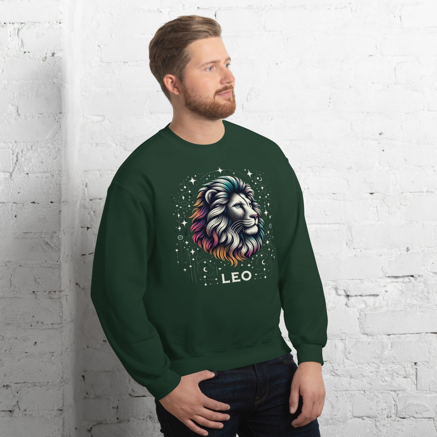 Leo Cosmic Mane Unisex Sweatshirt