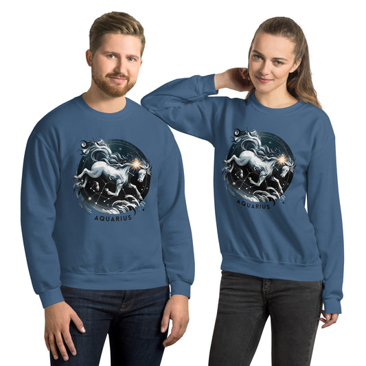 Aquarius Ethereal Flow Unisex Sweatshirt