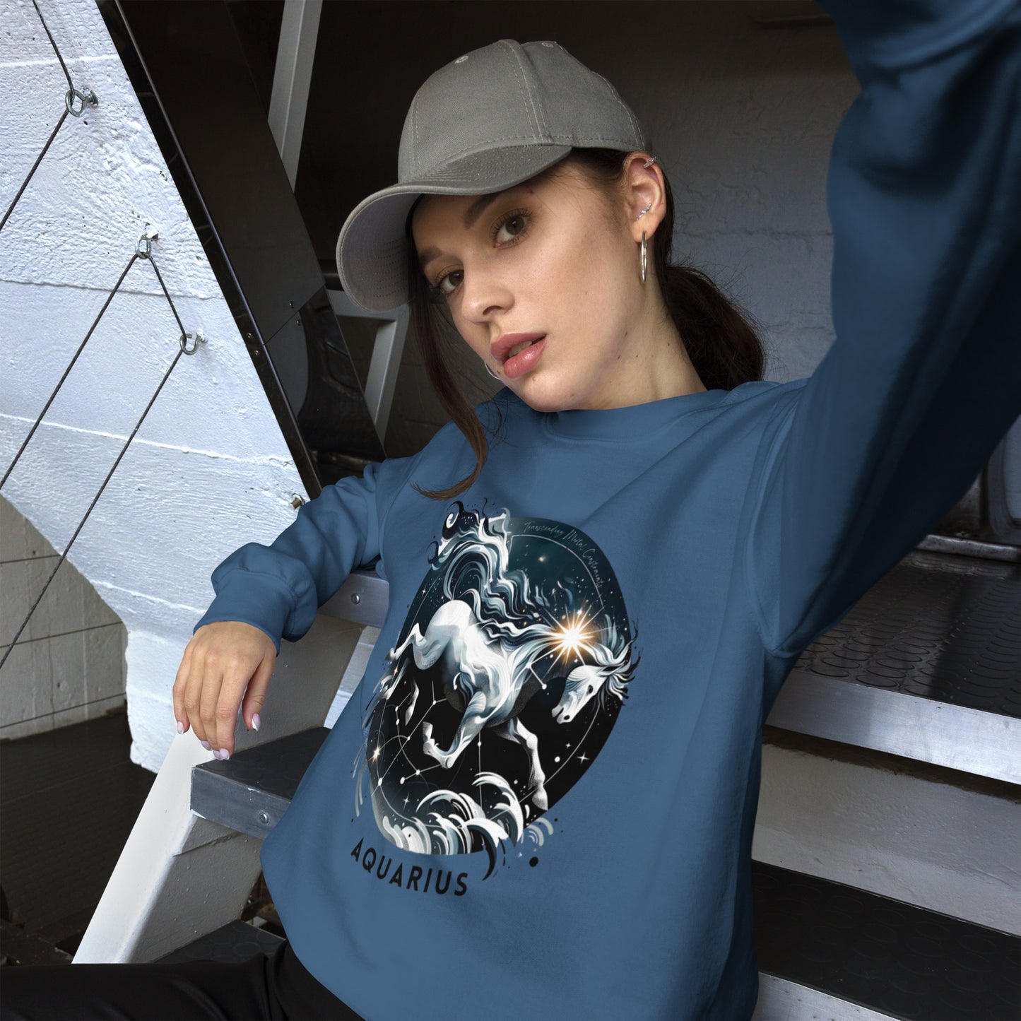 Aquarius Ethereal Flow Unisex Sweatshirt