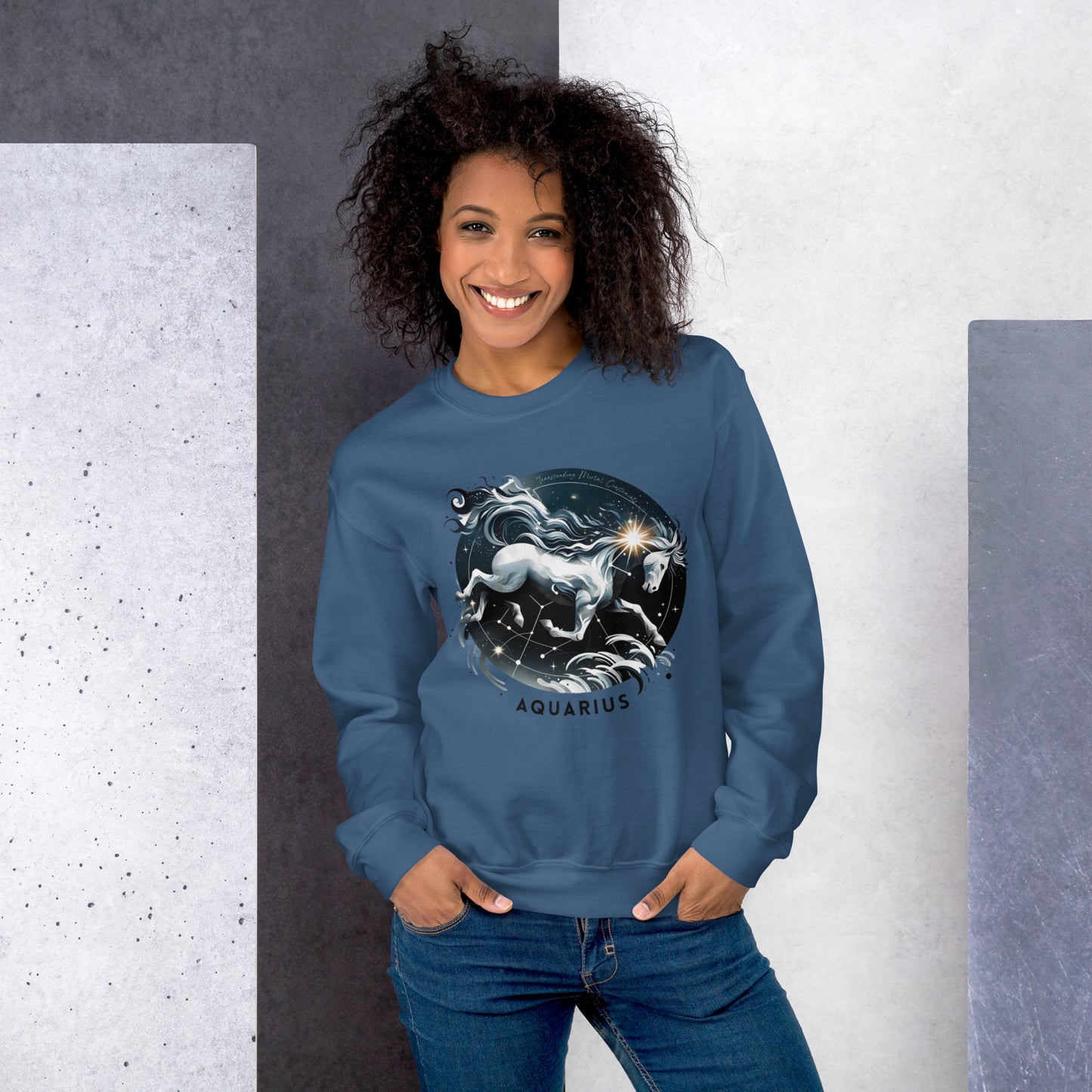 Aquarius Ethereal Flow Unisex Sweatshirt