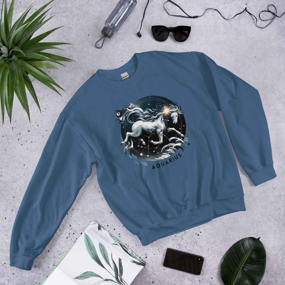 Aquarius Ethereal Flow Unisex Sweatshirt