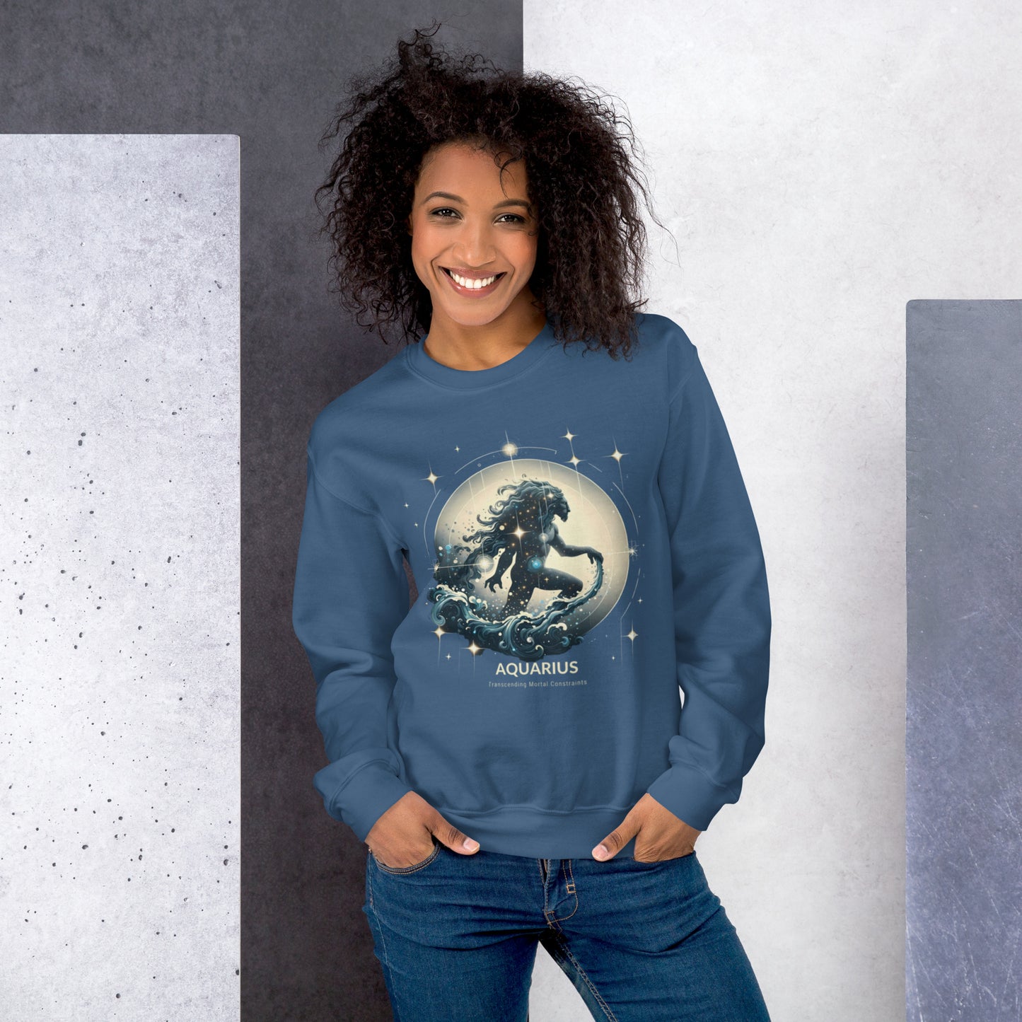 Aquarius Lunar Breeze Unisex Sweatshirt