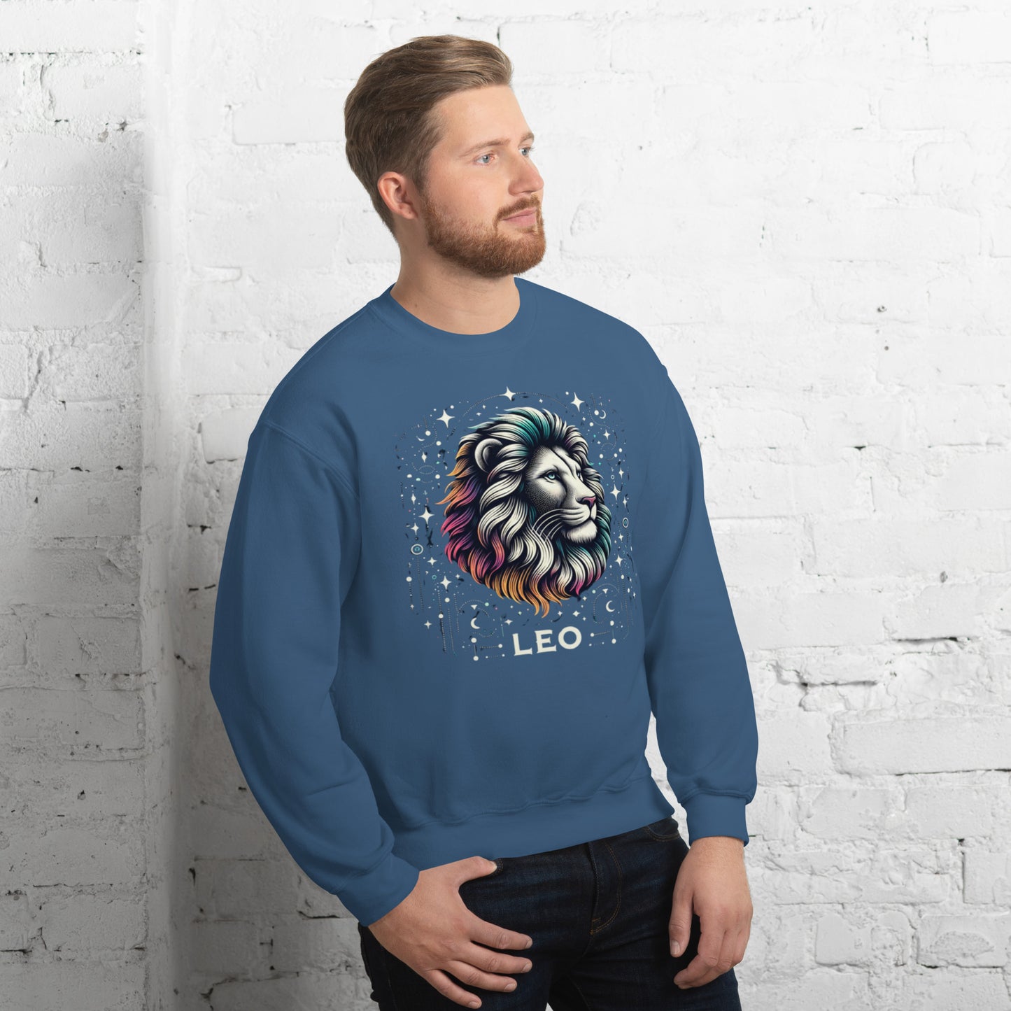 Leo Cosmic Mane Unisex Sweatshirt