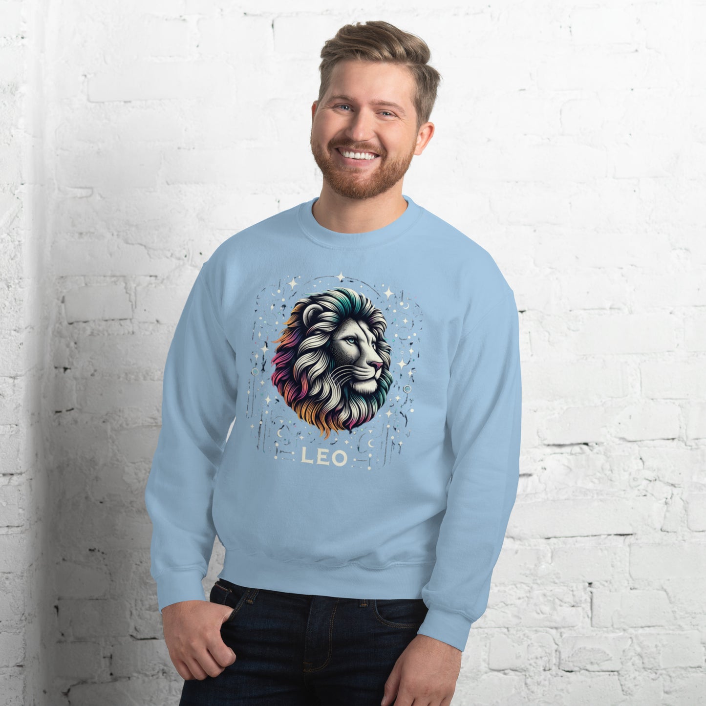 Leo Cosmic Mane Unisex Sweatshirt