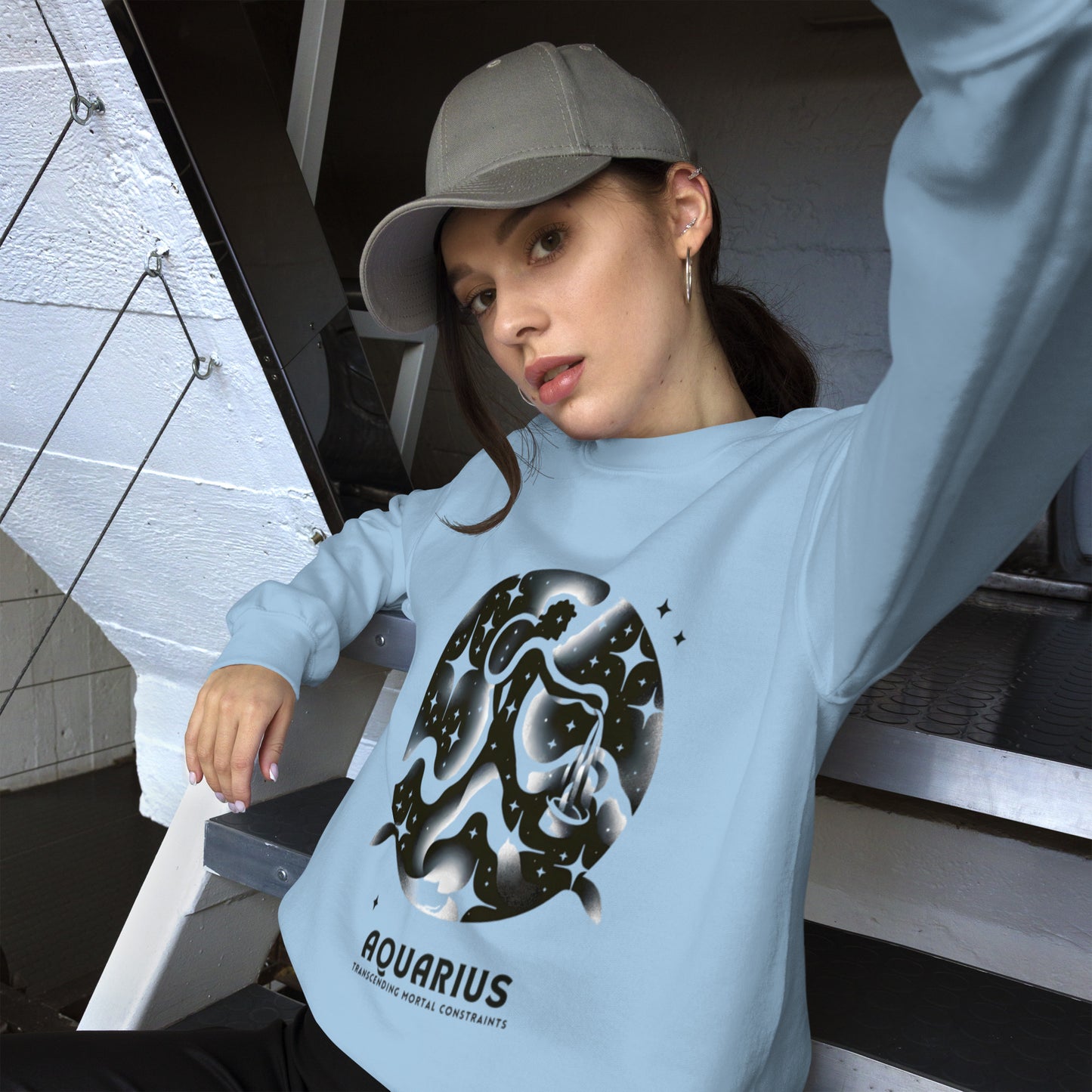 Aquarius Lunar Breeze Unisex Sweatshirt