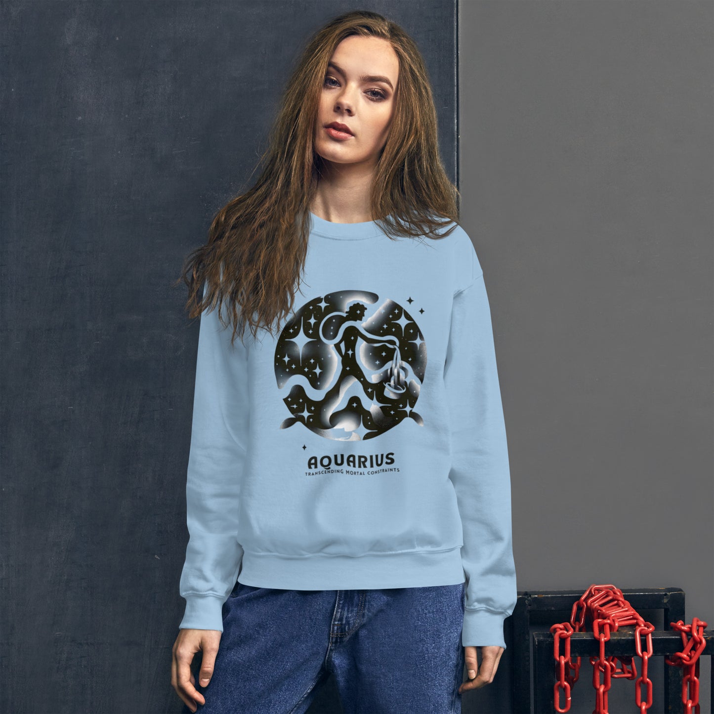 Aquarius Lunar Breeze Unisex Sweatshirt