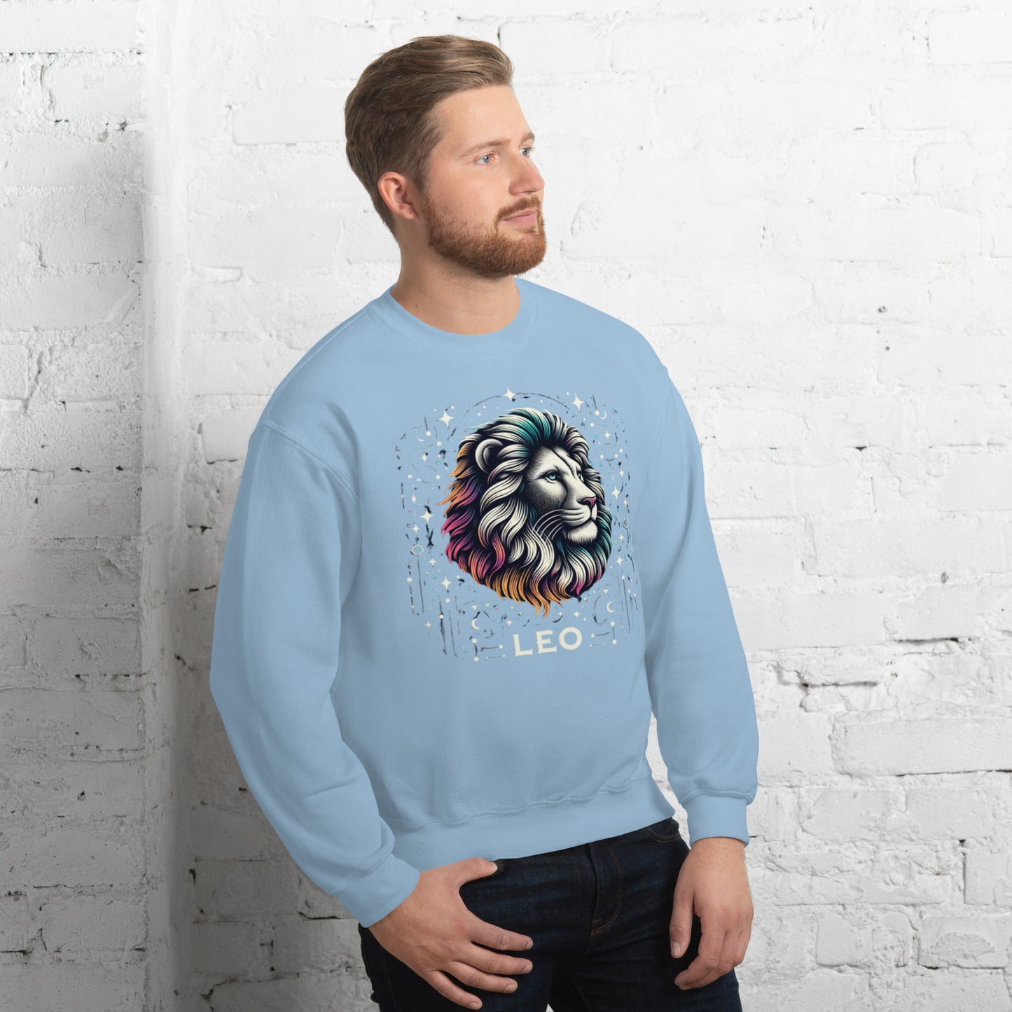 Leo Cosmic Mane Unisex Sweatshirt