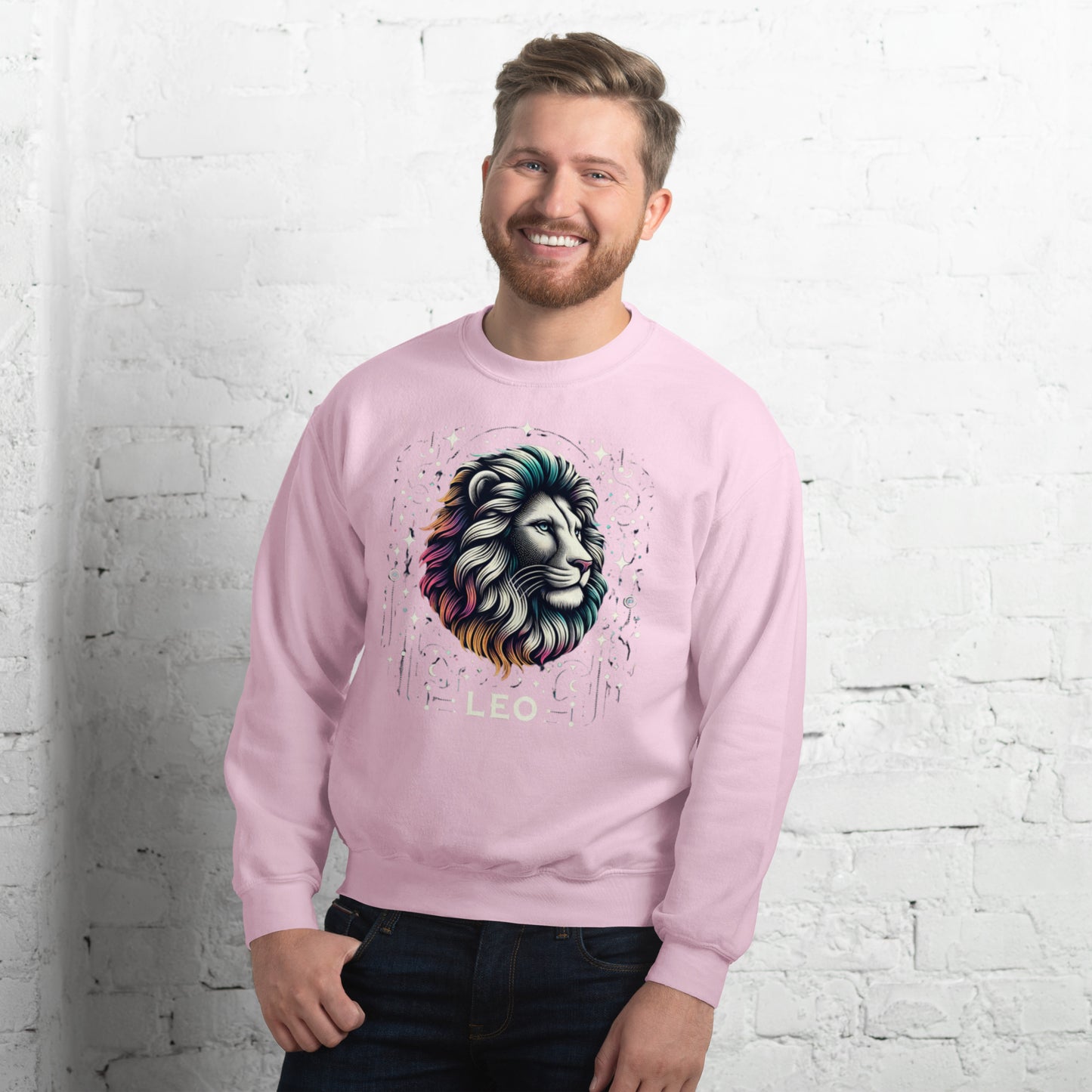 Leo Cosmic Mane Unisex Sweatshirt