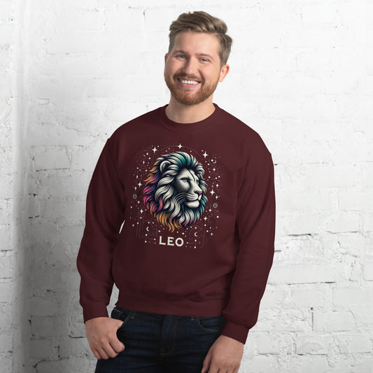 Leo Cosmic Mane Unisex Sweatshirt