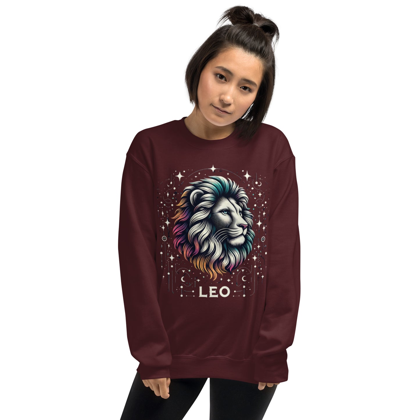 Leo Cosmic Mane Unisex Sweatshirt