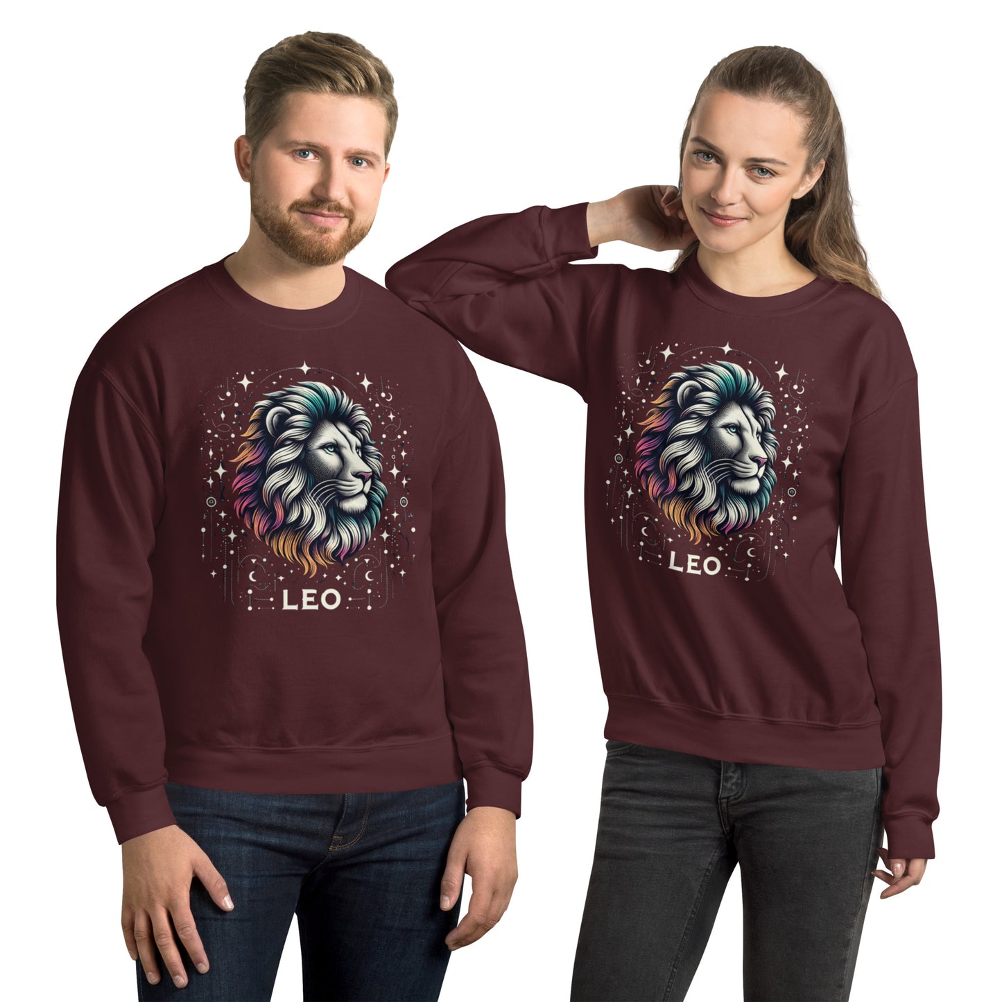 Leo Cosmic Mane Unisex Sweatshirt