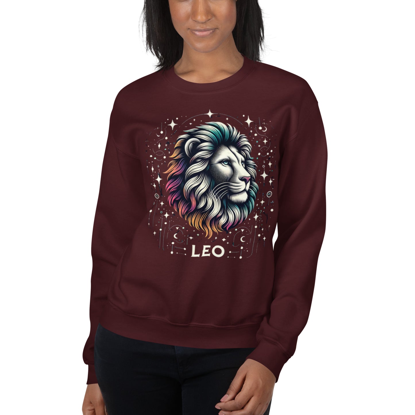 Leo Cosmic Mane Unisex Sweatshirt