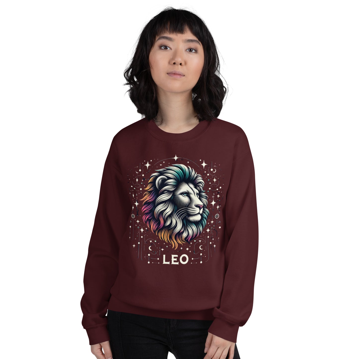 Leo Cosmic Mane Unisex Sweatshirt