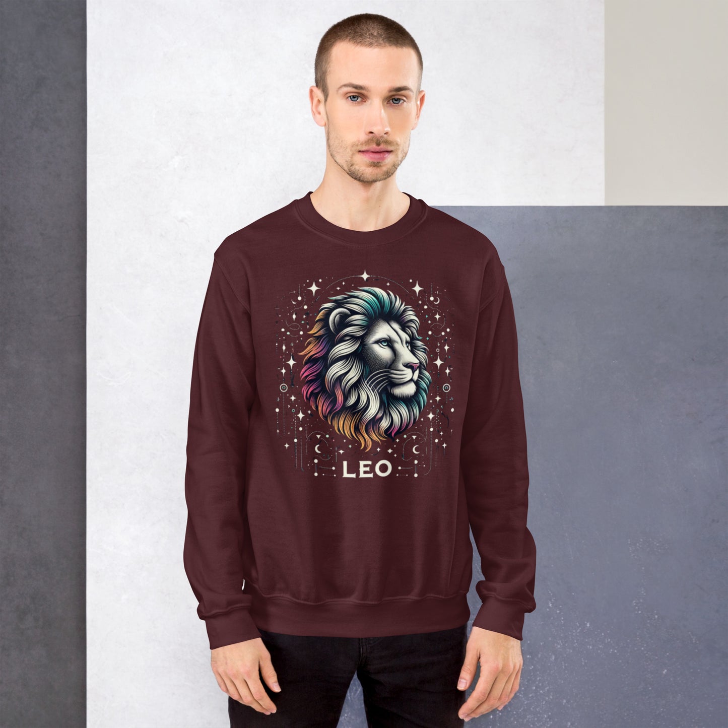 Leo Cosmic Mane Unisex Sweatshirt