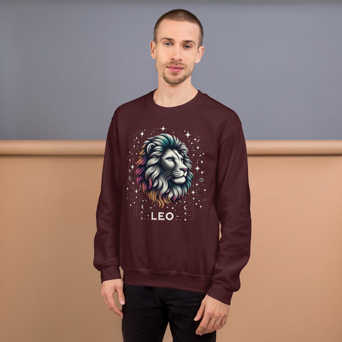 Leo Cosmic Mane Unisex Sweatshirt