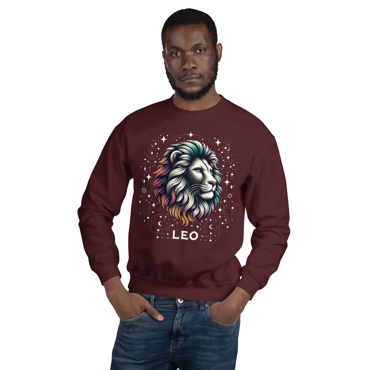 Leo Cosmic Mane Unisex Sweatshirt