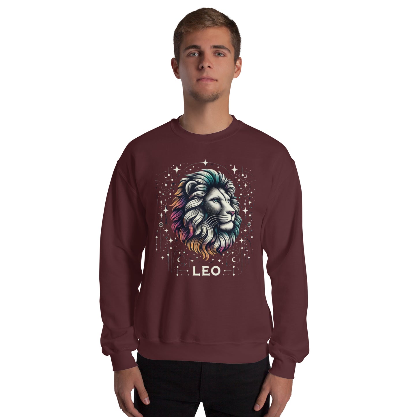 Leo Cosmic Mane Unisex Sweatshirt