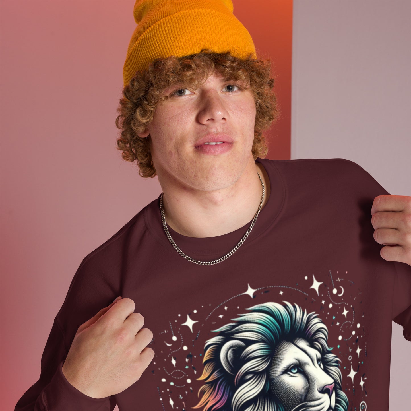 Leo Cosmic Mane Unisex Sweatshirt