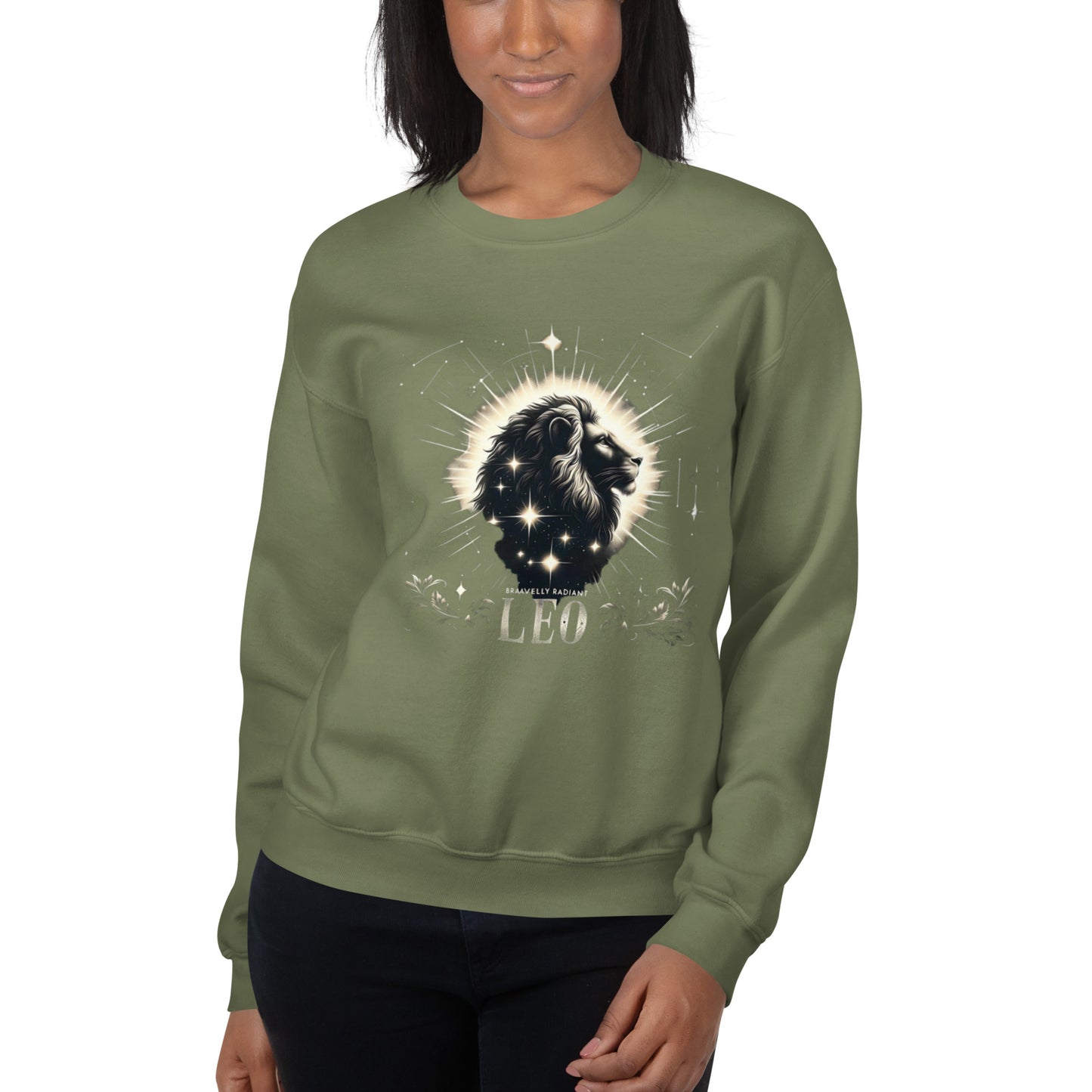 Leo Radiant Regal Unisex Sweatshirt