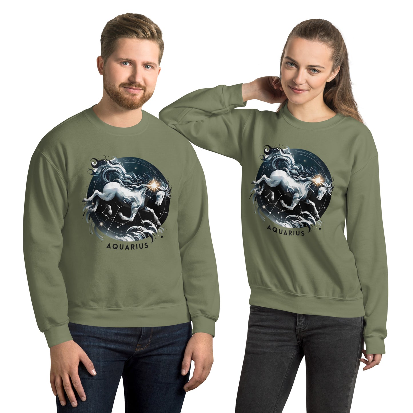 Aquarius Ethereal Flow Unisex Sweatshirt