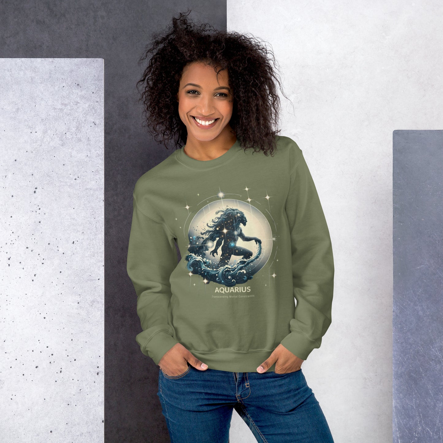 Aquarius Lunar Breeze Unisex Sweatshirt