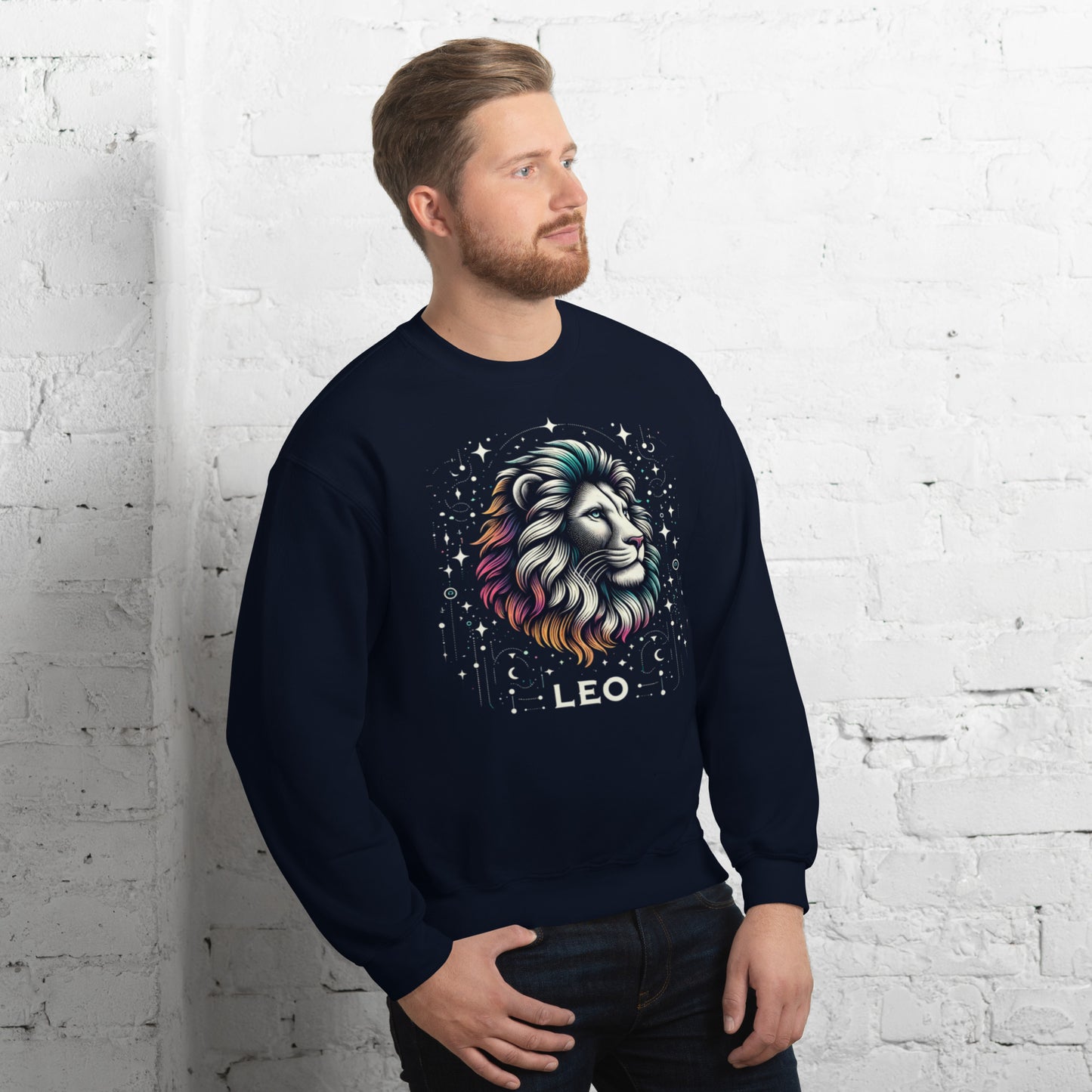 Leo Cosmic Mane Unisex Sweatshirt