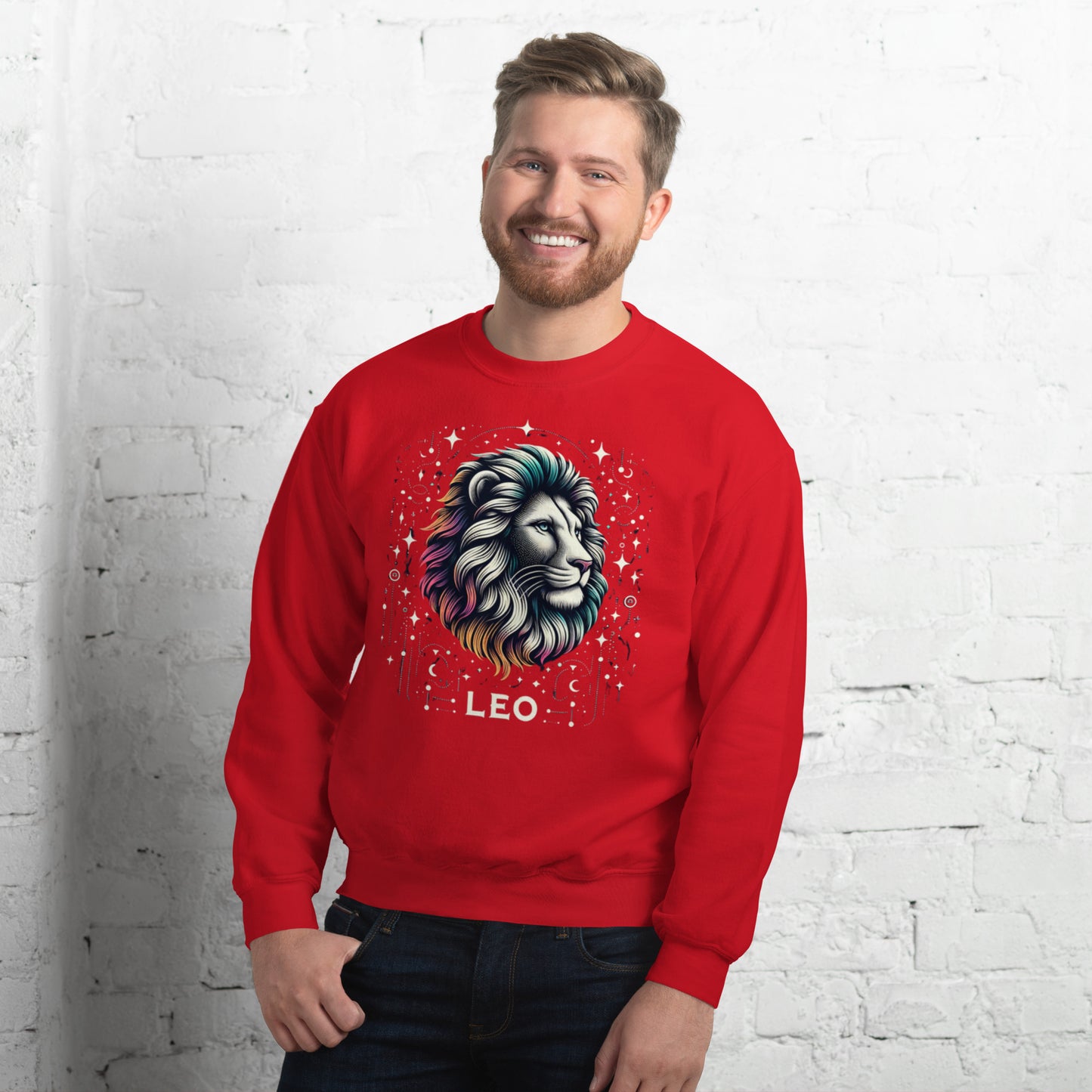 Leo Cosmic Mane Unisex Sweatshirt