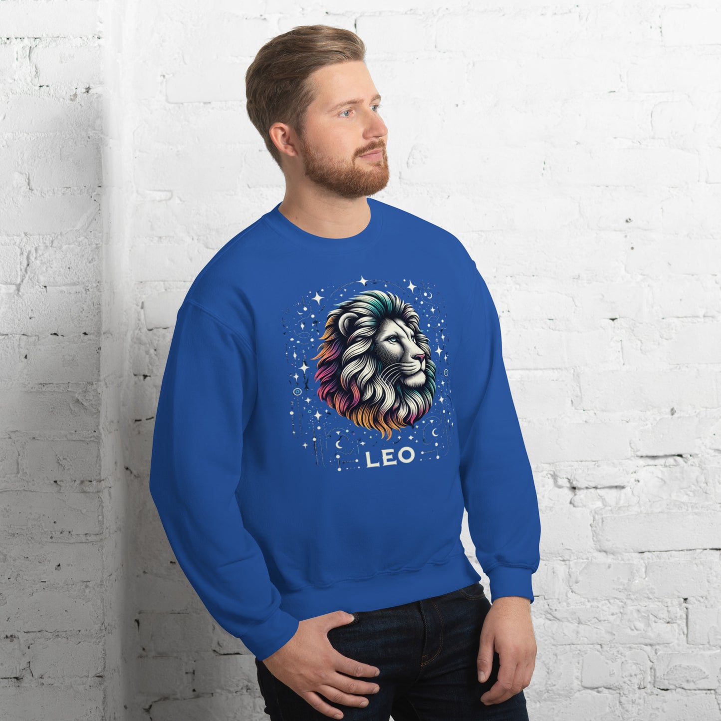 Leo Cosmic Mane Unisex Sweatshirt