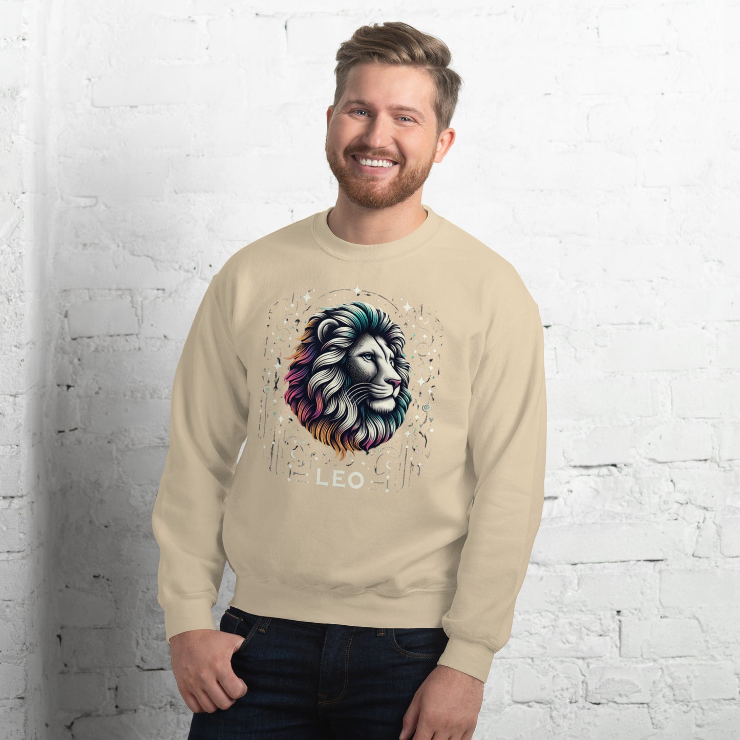 Leo Cosmic Mane Unisex Sweatshirt