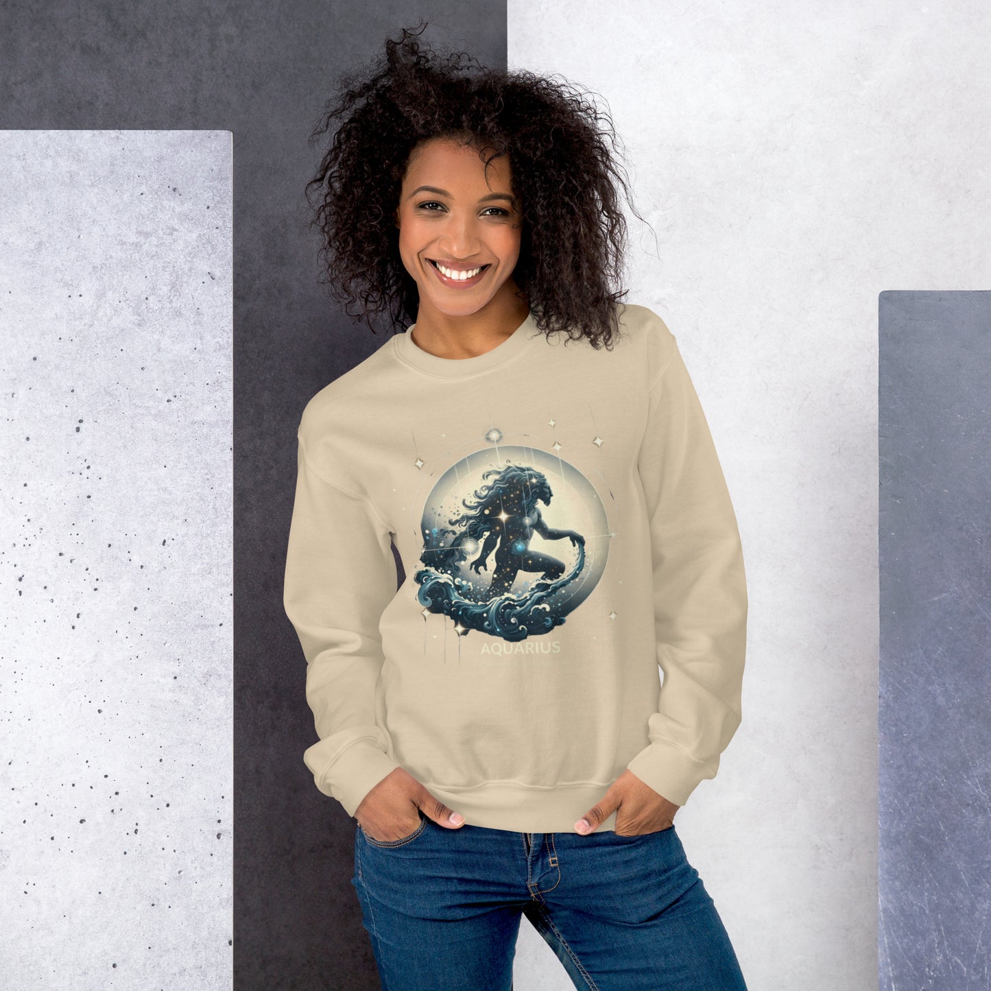 Aquarius Lunar Breeze Unisex Sweatshirt