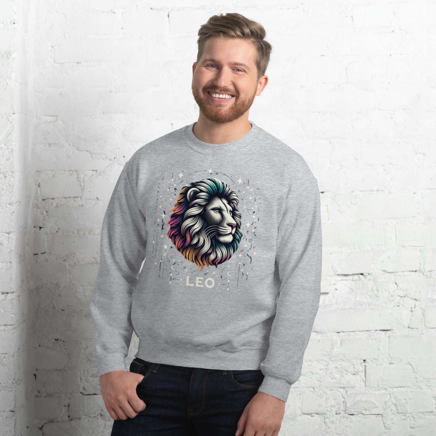 Leo Cosmic Mane Unisex Sweatshirt