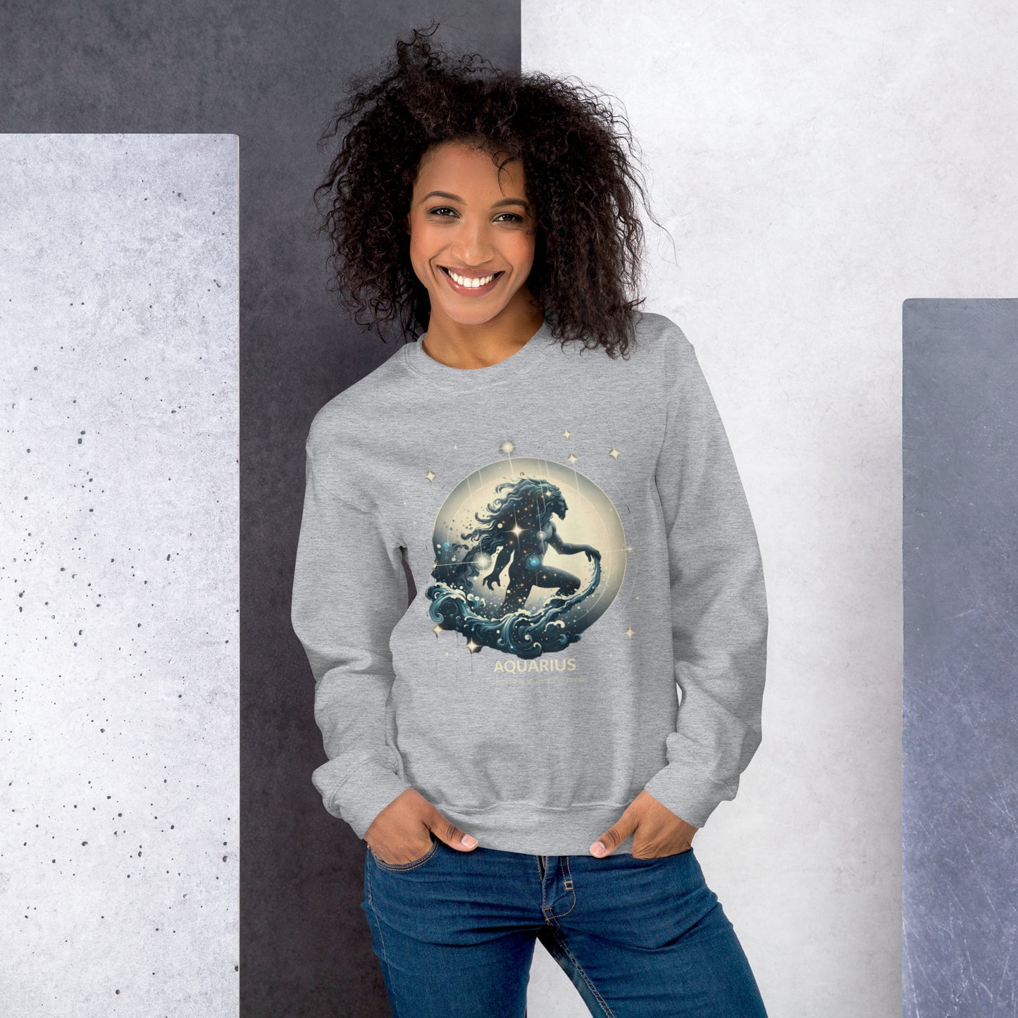 Aquarius Lunar Breeze Unisex Sweatshirt