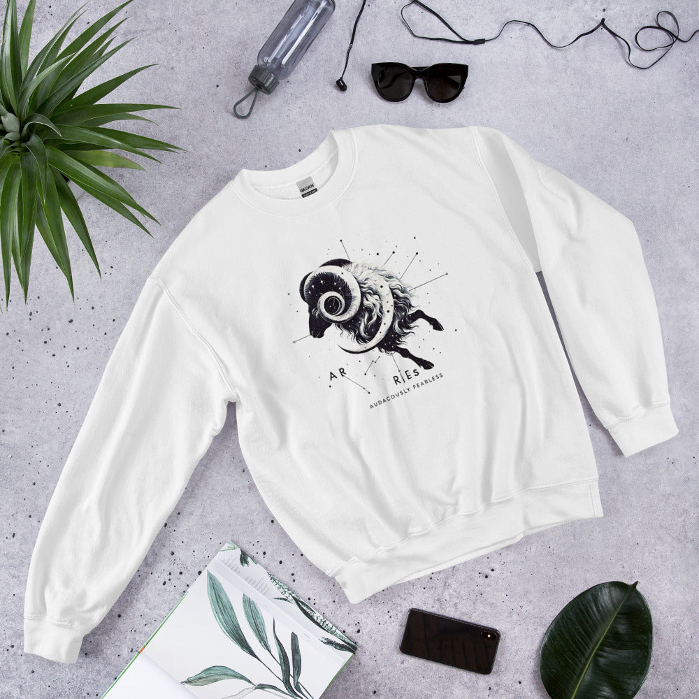 Aries Spiral Galaxy Unisex Sweatshirt