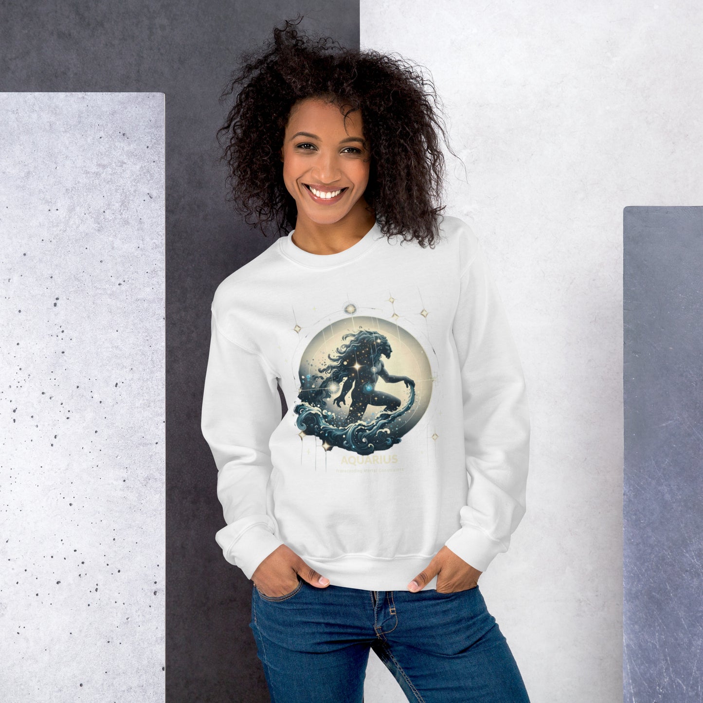 Aquarius Lunar Breeze Unisex Sweatshirt