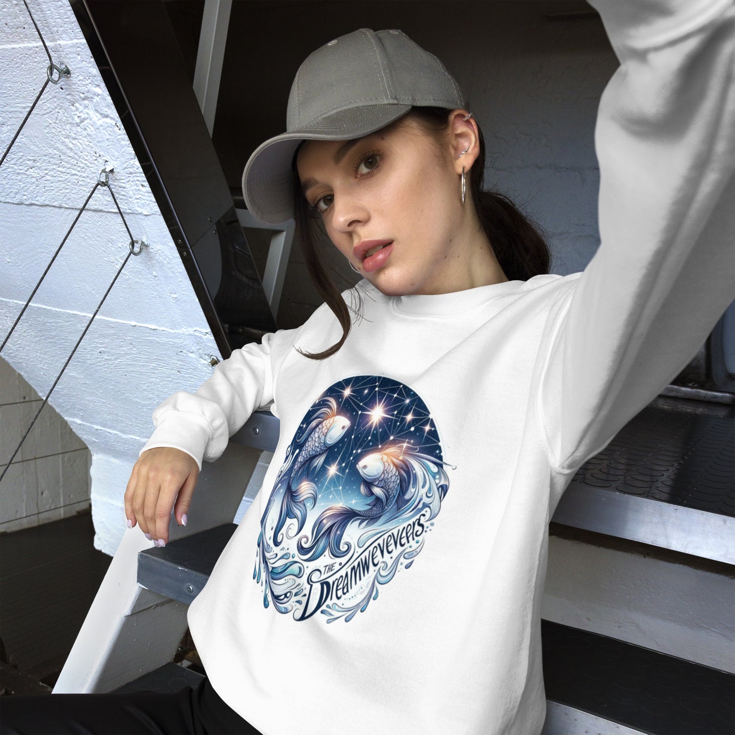 Pisces Celestial Harmony Unisex Sweatshirt