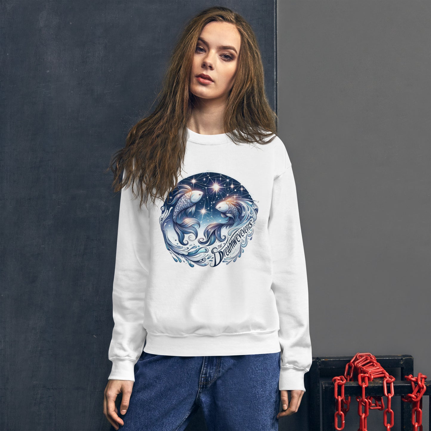 Pisces Celestial Harmony Unisex Sweatshirt