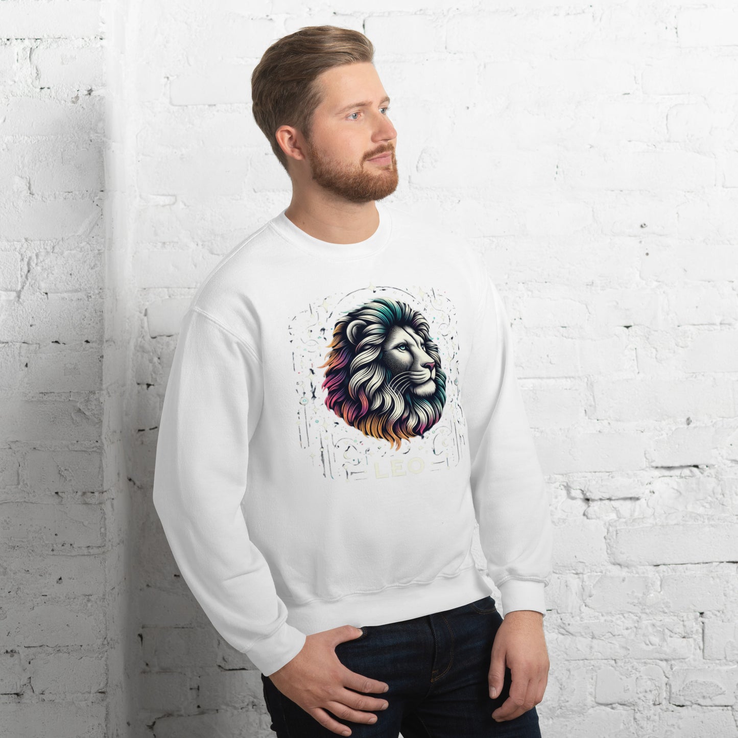 Leo Cosmic Mane Unisex Sweatshirt