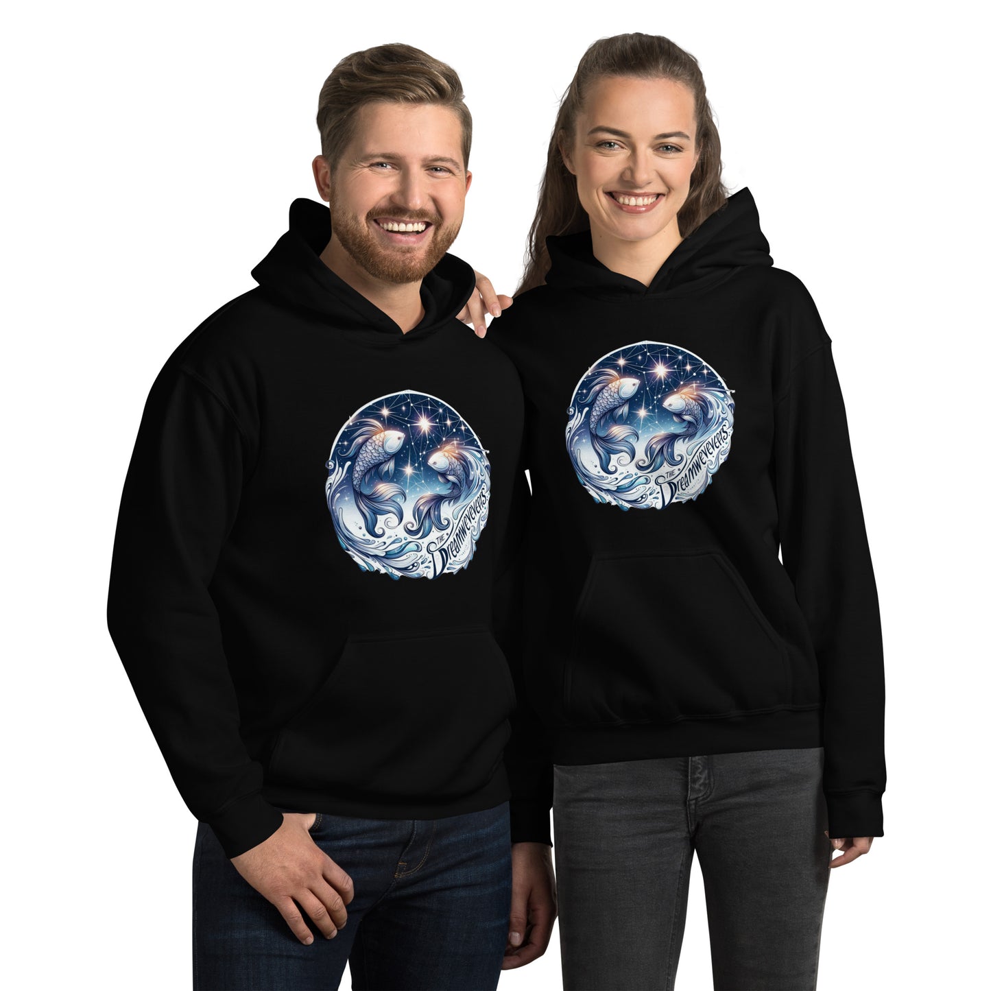 Unisex Mystic Pisces Dreamweaver Hoodie - A Celestial Embrace