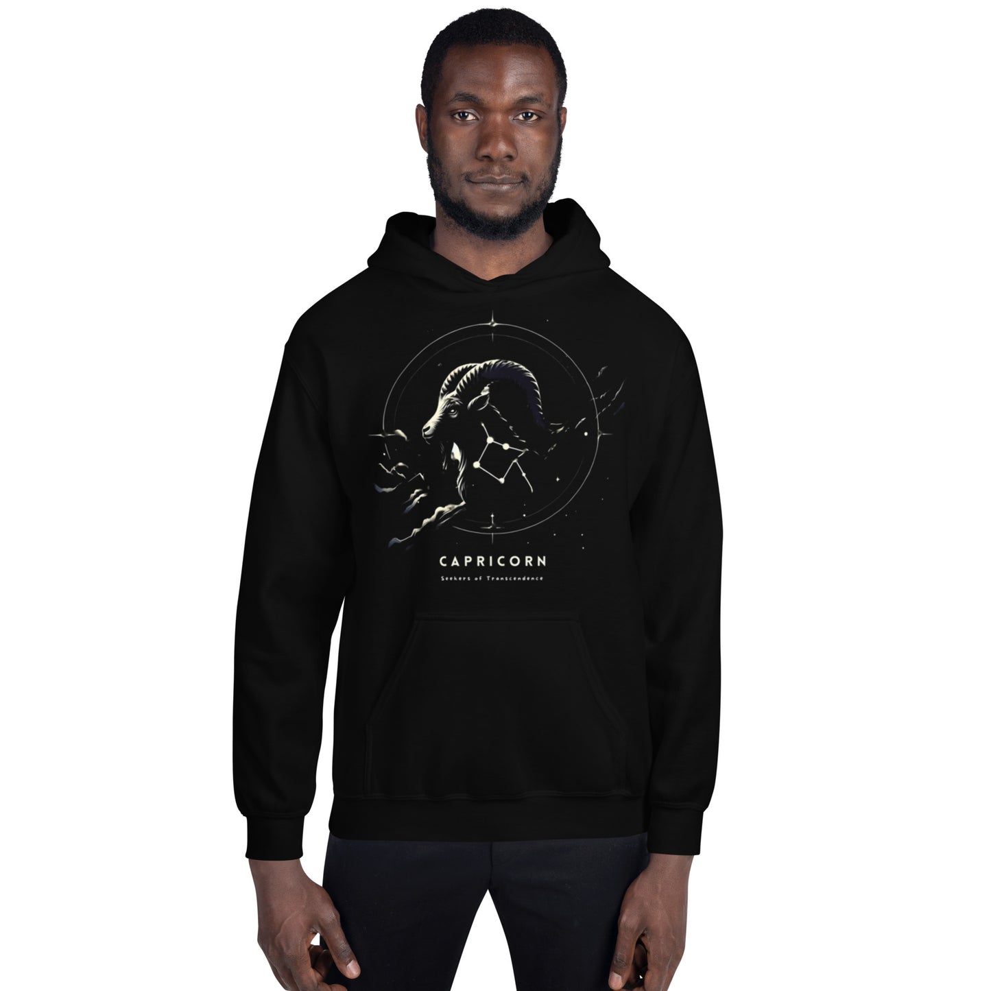 Unisex Starry Capricorn Sweater - Seeker's Silhouette