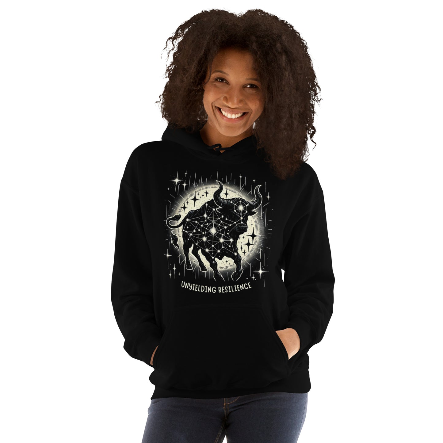 Unisex Constellation Taurus Hoodie - Unyielding Resilience